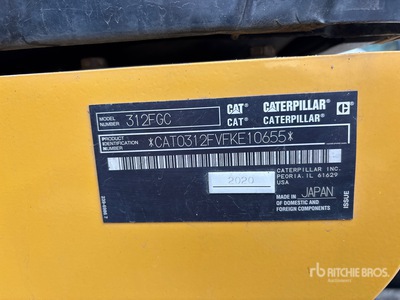 2020 Cat 312F GC Pelle Hydraulique sur Chenilles
