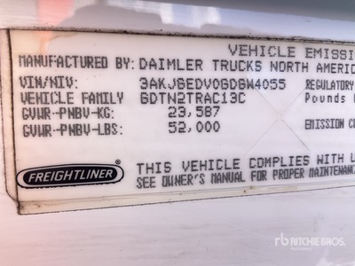 2016 Freightliner Cascadia 125 6x4 Tractocamion / T/A Day Cab Truck Tractor