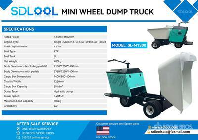 2026 SDLOOL SL-M1300 Stand-On Mini Dumper (Unused)