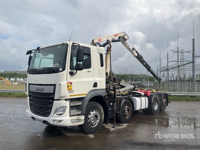 2016 DAF CF 460 8x2 Twin-Steer Hooklift Truck