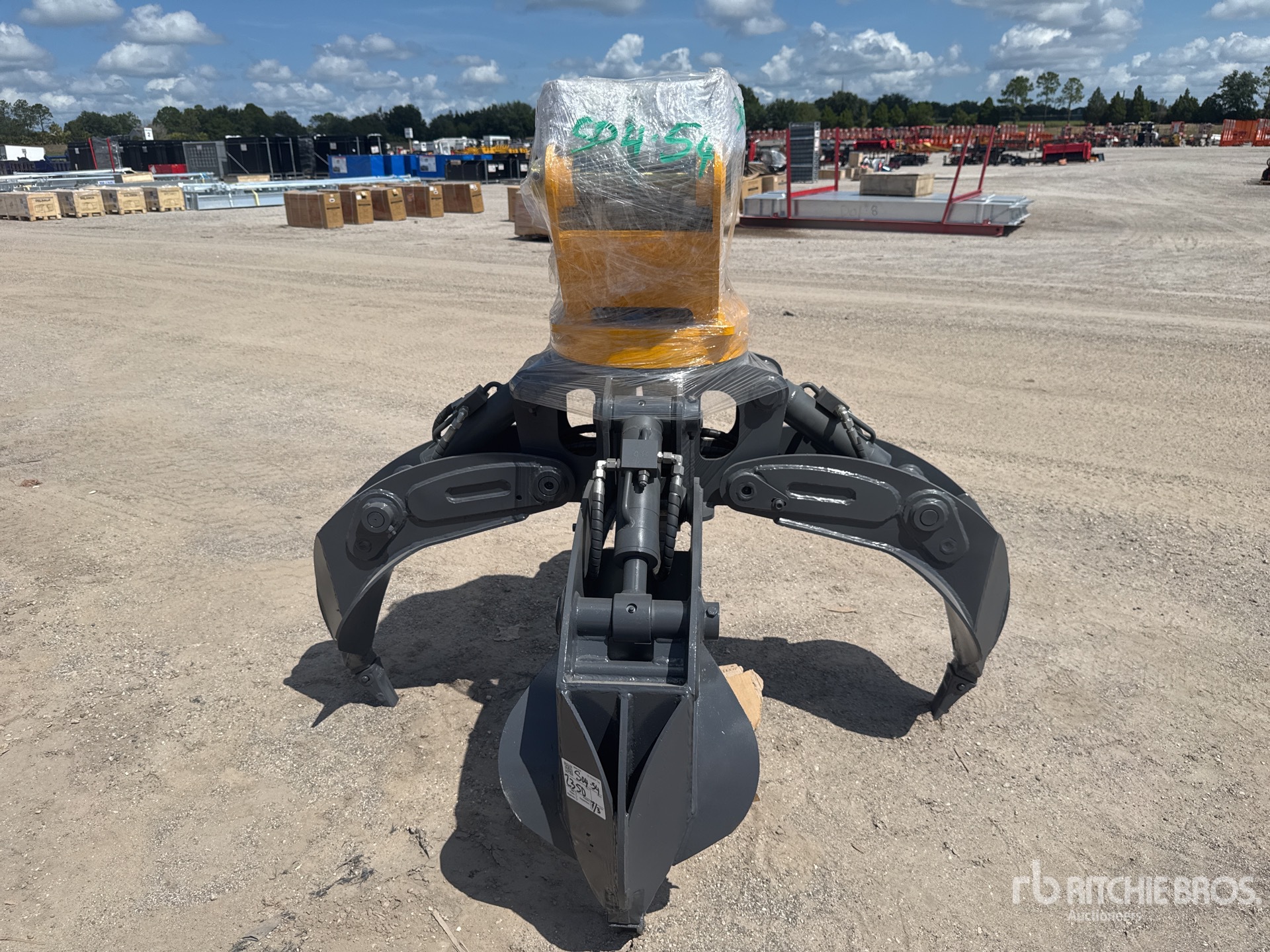 2026 LYALS ALSEOG08 18 in orange grapple Excavator Grapple - Fits Cat 308 (Unused)