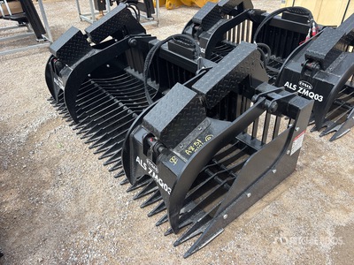 2026 LYALS ZMQ03 84 in Rock Skid Steer Grapple (Unused)