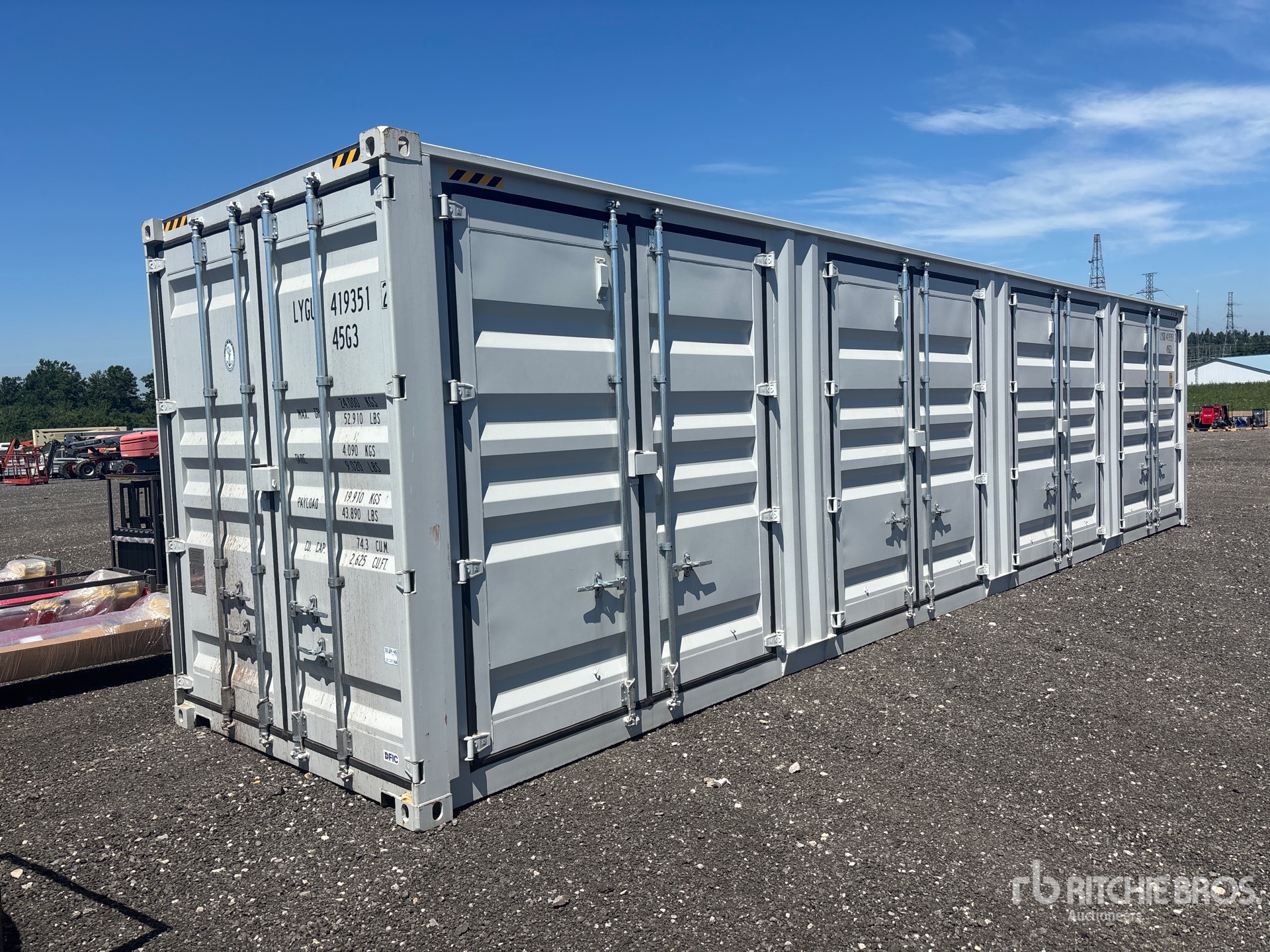 2026 40 ft High Cube Multi-Door Storage Container