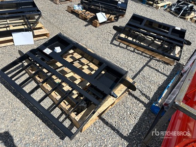 Quantity of (2) 2026 Mower King SA Skid Steer Forks (Unused)
