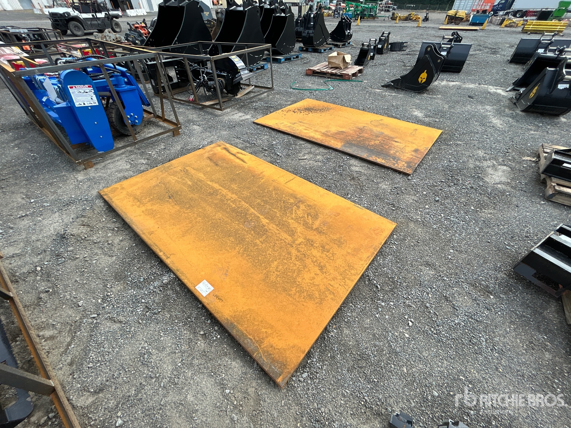 2026 AGT 5ft x 8ft 5 ft x 5 ft Qty of 2 Steel Plates (Unused)