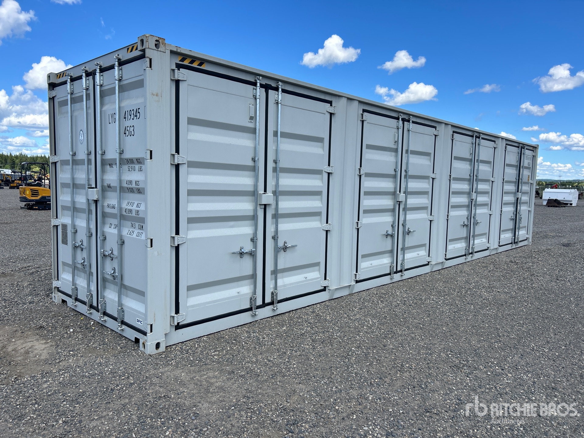 2026 40 ft High Cube Multi-Door Storage Container