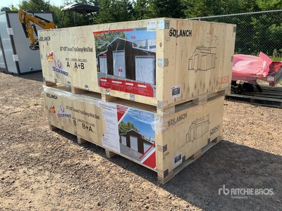 2026 SDL4230TGMS 42 ft x 30 ft Triple Garage Metal Shed (Unused)