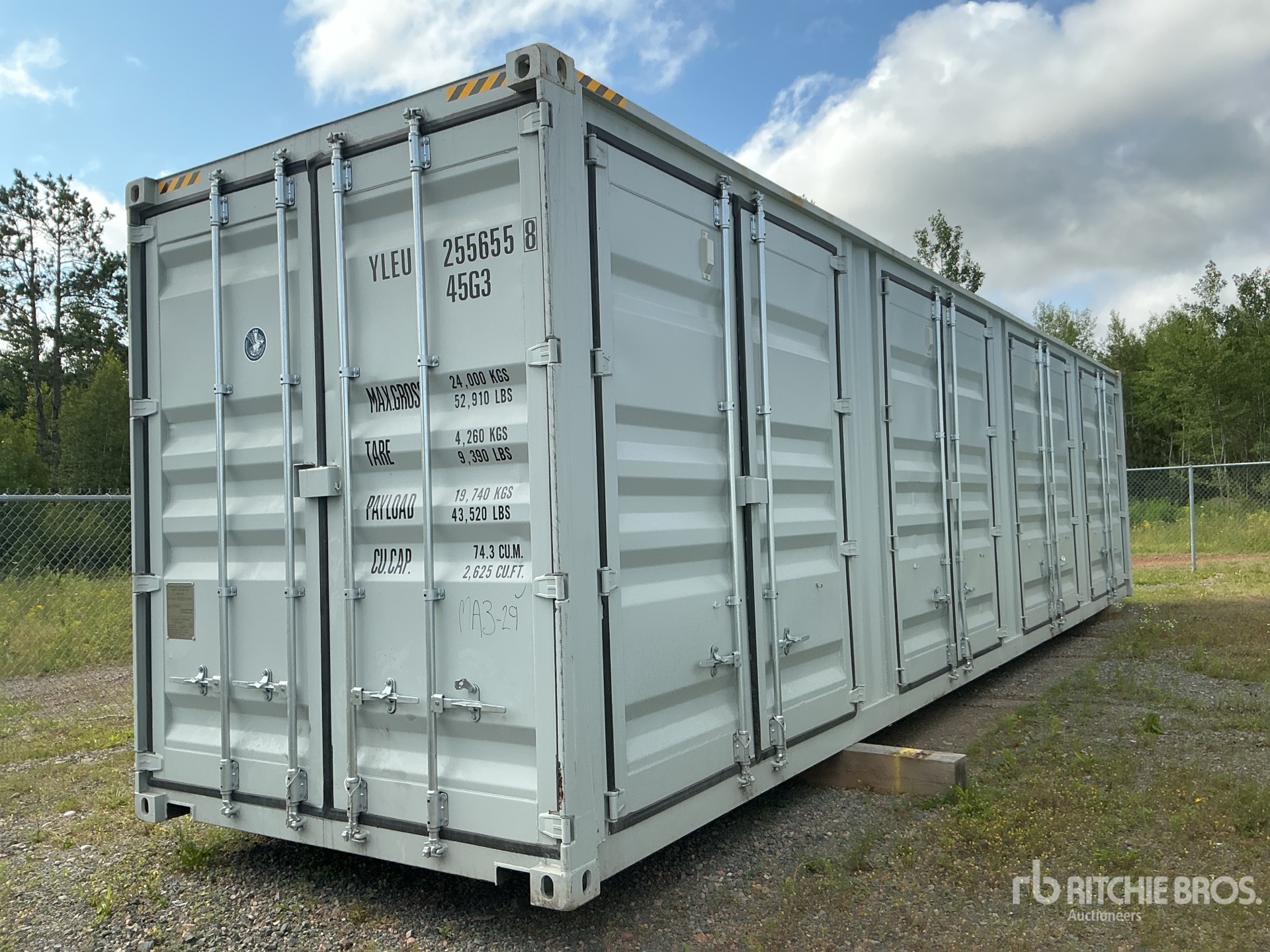 2026 40 ft High Cube Multi-Door Storage Container
