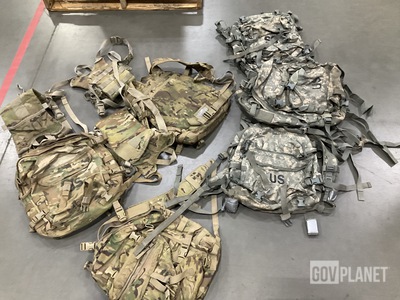 (14) Assault Packs, (38) Hydration System Carriers & Assorted Items