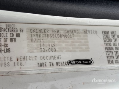 2012 Freightliner M2 106 4x2 Cab and Chassis (Inoperable)