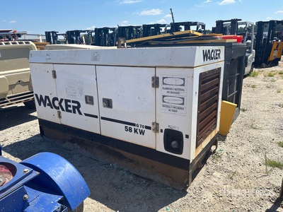2007 Wacker G70 Skid-Mounted Zestaw prądotwórczy (Inoperable)