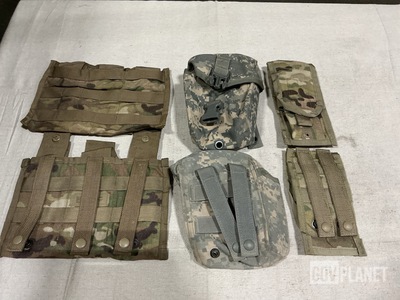 (72) Ammunition Magazine Pockets, (79) First Aid Kit Pouches & Assorted Items