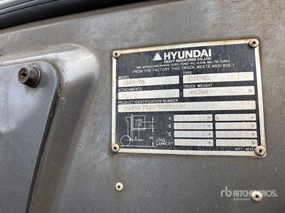 2015 Hyundai 160D-7A 35053 lb Vorkheftruck voor ruw terrein