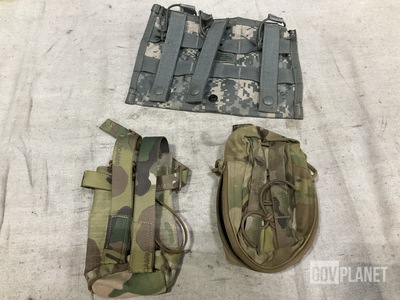 (30) M4 Three Mag Pouches, (20) Radio Carrier Bags & Assorted Items