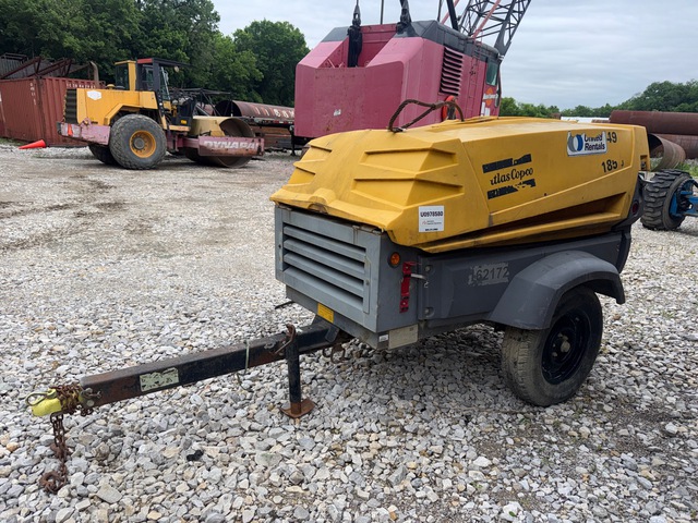 2011 Atlas Copco XAS185JDRSC 185 cfm Mobile Air Compressor 2011 Atlas Copco XAS185JDRSC 185 cfm Mobile Air Compressor
