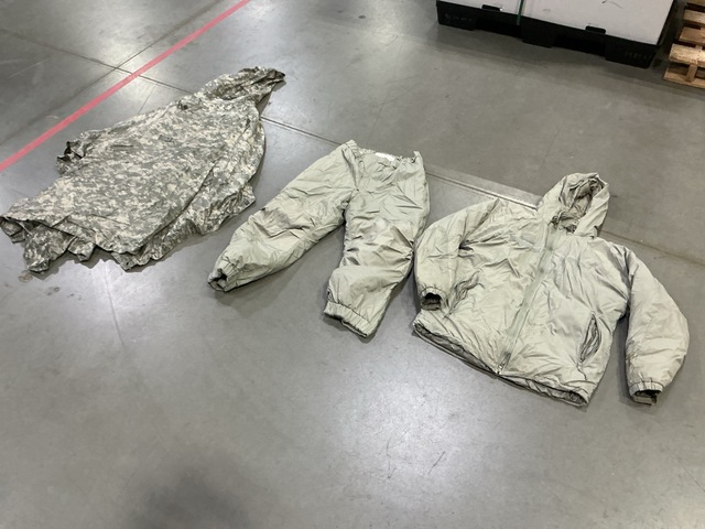 (35) Ponchos, (19) Pairs of Cold Weather Trousers & (7) Cold Weather Parkas