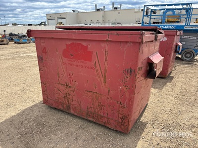 EMW 6 ft x 4 ft 3 in Steel Garbage Bin