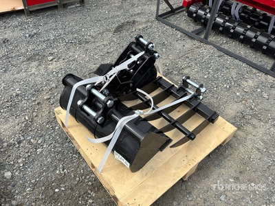 Quantity of (5) 2026 AGT 12EX-SET5 Mini Excavator Attachments (Unused)
