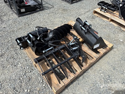 Quantity of (6) 2026 AGT 12EX-SET6 Mini Excavator Attachments (Unused)