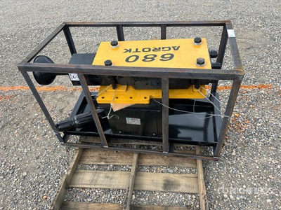 2026 AGT PD680-PZ Skid Steer Post Driver (Unused)