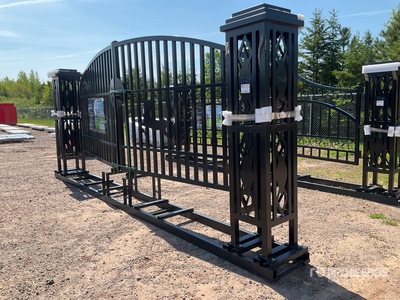 20 ft x 7 ft 11 in Steel Driveway Gate (Unused)