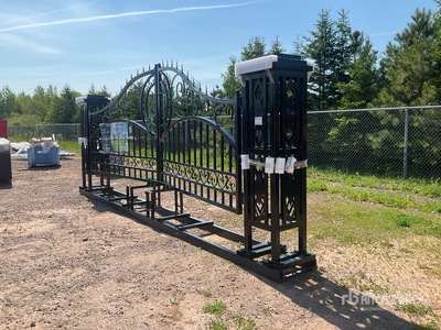 20 ft x 8 ft 2 in Steel Driveway Gate (Unused)