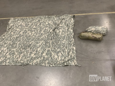 (100) Tarpaulins, (6) Litefighter Shelters & Assorted Items