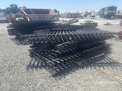 Quantity of (3) Pallets of Wrought iron Schermen