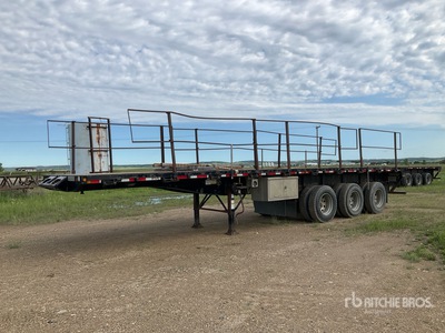 2013 Lode King 40 ft Tri/A Flatbed Oilfield Trailer