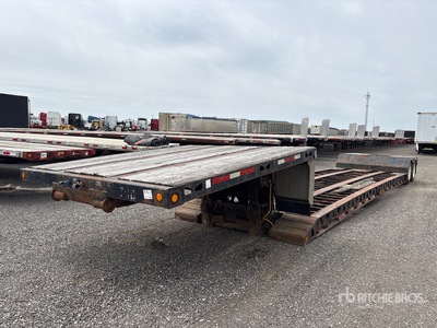 2000 Trail King T/A Double Drop Removable Gooseneck Lowboy Trailer