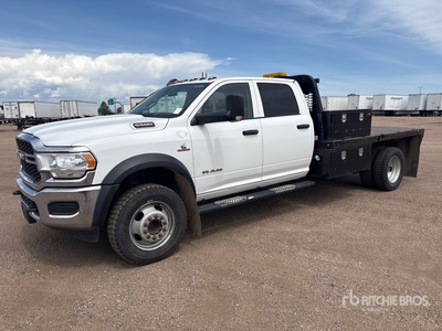 2019 Ram 5500 4x4 Crew Cab Flatbed Truck