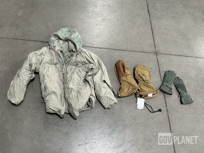 (4) Parkas, (8) Pairs of Cold Weather Gloves & Assorted Items