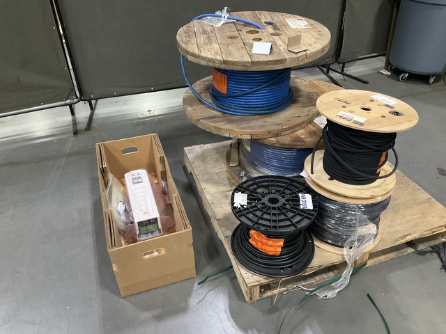 (1) APC ACS550-U1-015A-4 Variable Frequency Drive & (5) Rolls of Assorted Cable