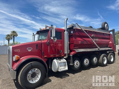 2005 Peterbilt 6x4 Super dump 16x4 5 axle dump truck شاحنة قلابة -خمس محاور