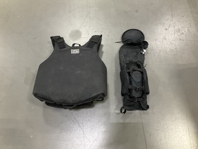 (13) Pairs of Leg Pads & (1) Fist Tactical Vest