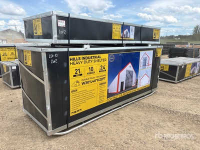 2026 HIlls Industrial 403022 30 ft x 40 ft x 22 ft Storage Building (Unused)