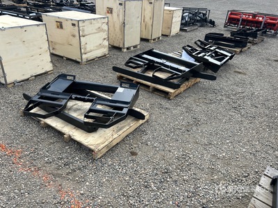 Quantity of (5) 2026 AGT SSCPF48-4400-WFF Skid Steer Forks (Unused)