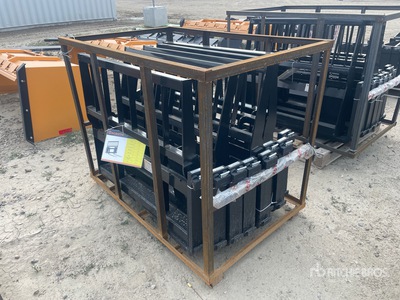 Quantity of (5) 2026 Mower King SA-100 48 in Skid Steer Forks (Unused)