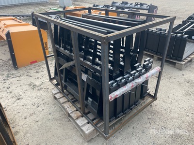 Quantity of (5) 2026 Mower King SA-100 48 in Skid Steer Forks (Unused)