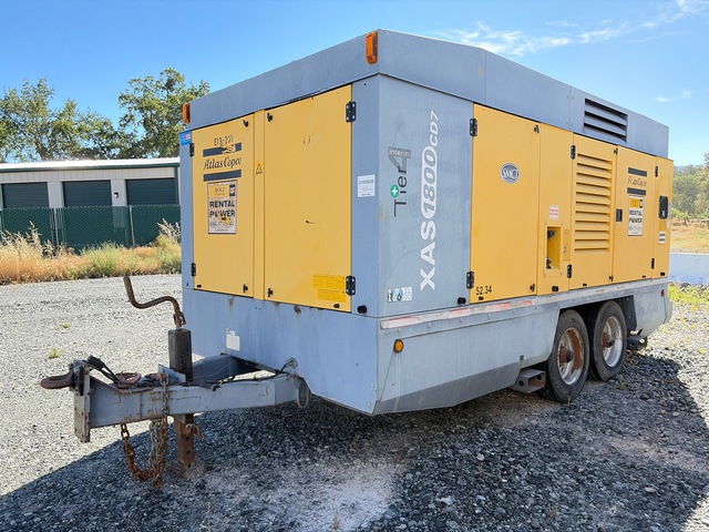 2013 Atlas Copco 1800HAF Mobile Air Compressor