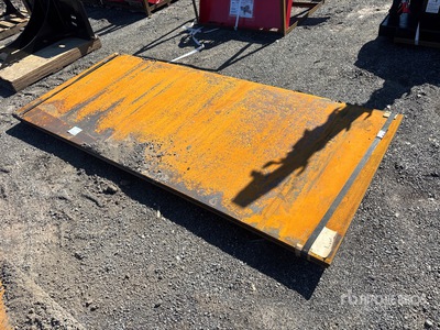 Quantity of (2) 2025 Kit Containers Steel 48 in x 112 in Plaques d'acier