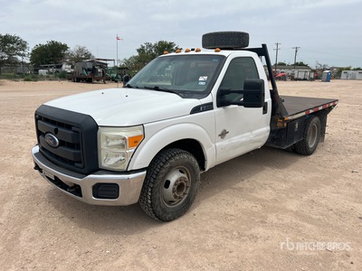 2014 Ford F-350 4x2 Flatbed Truck