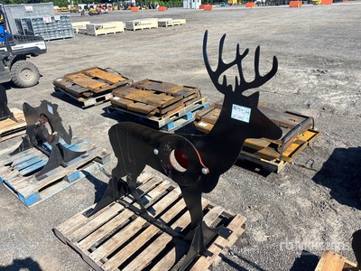 2025 Kit Containers AR500ATDEER Steel Shooting Target (Unused)