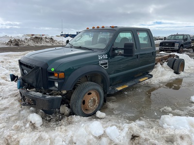 2008 Ford F-550 XL 4x4 Crew Cab Autocarro cabina e telaio
