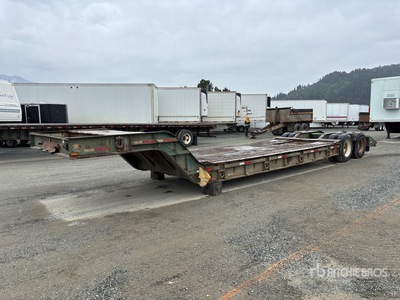 1972 Columbia T/A Single Drop Lowboy Trailer