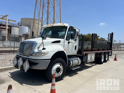 2017 International 7400 6x4 Cylinder Pallet Flatbed Truck