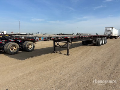1997 Manac 53 ft Tri/A Flatbed Trailer