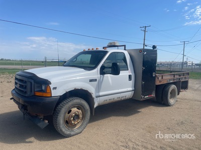 2001 Ford F-450 XL 4x4 Camion à Plateau