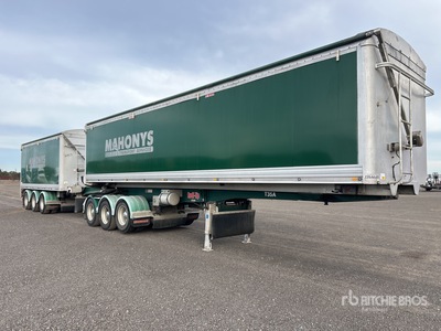 2014 Graham Lusty Tri/A Stag B-Double Combination End Dump Trailer