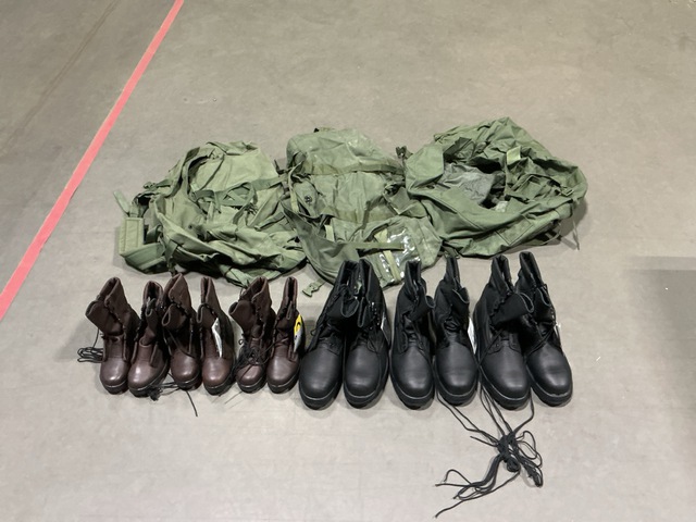 (12) Pairs of Women&rsquo;s Safety Boots, (13) Duffel Bags & Assorted Items